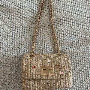 Elegant Gold Chain Strap Bag